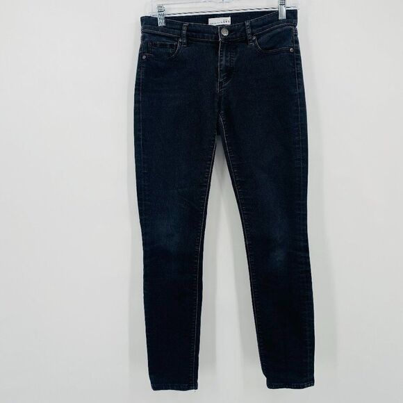 LOFT Size 26 Black Modern Skinny Mid Rise Stretch Jeans - Picture 1 of 7
